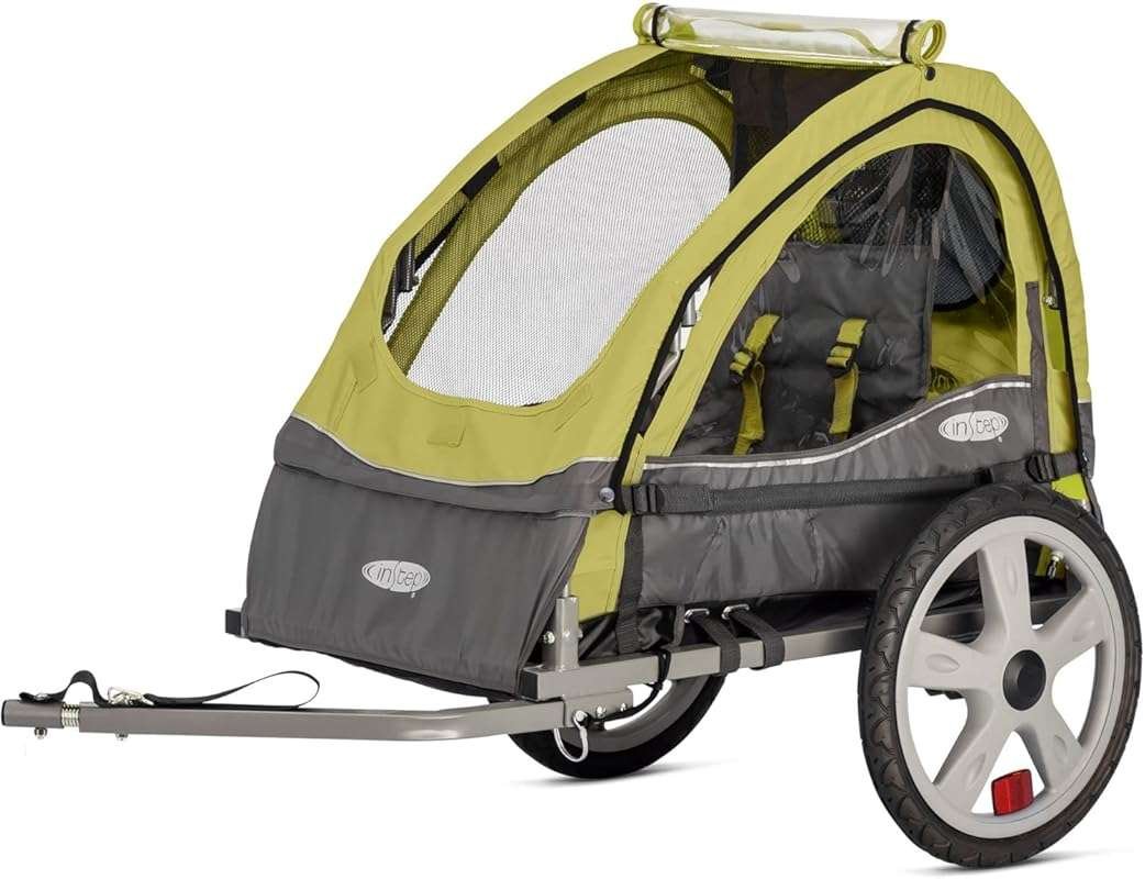 InStep Take 2 or Sync Kids Bike Trailer, Single/Double Seat, Folding, 