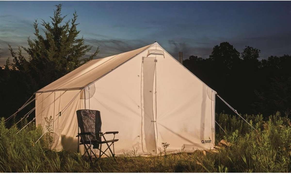 Guide Gear 10x12' Waterproof 4 Season Canvas Wall Tent for Hunting and