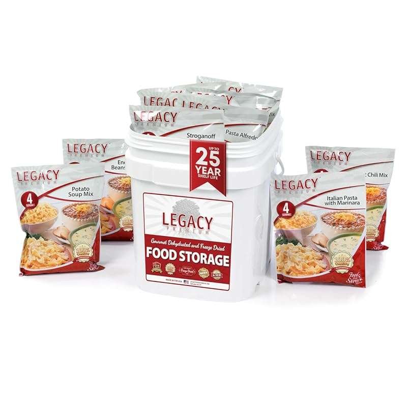 Legacy Food Storage 60 Serving Emergency Food Bucket