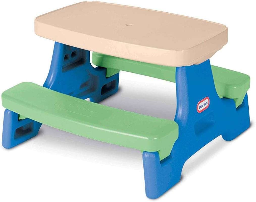Little Tikes Easy Store Jr. Play Table, Durable Indoor Outdoor Kids Ac
