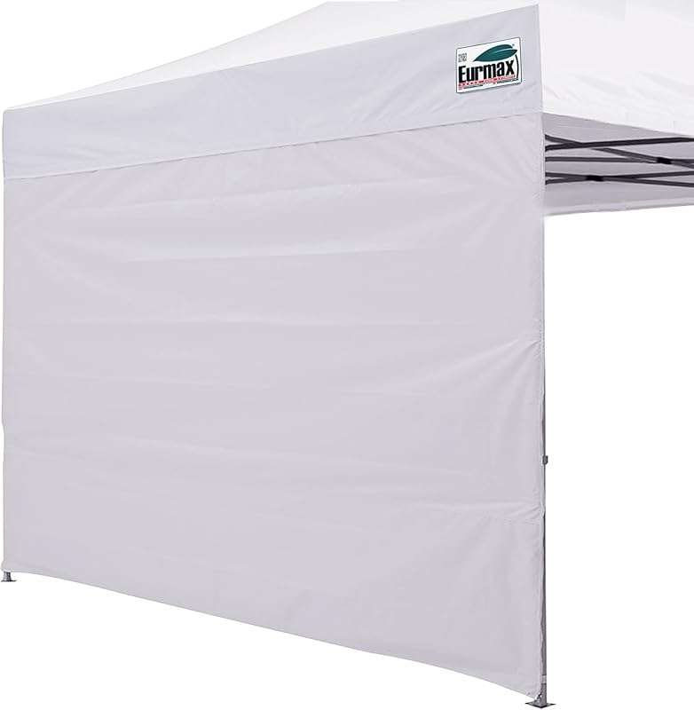 Eurmax USA SunWall Sidewalls for 10x10 Pop Up Canopy Tent, White, Pack