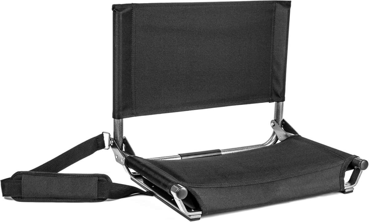 Cascade Mountain Tech Lightweight Folding Chair for Bleachers and Benc