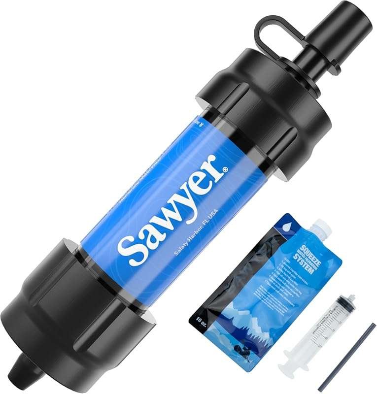Sawyer Products Mini Portable Water Filtration System for Backpacking,