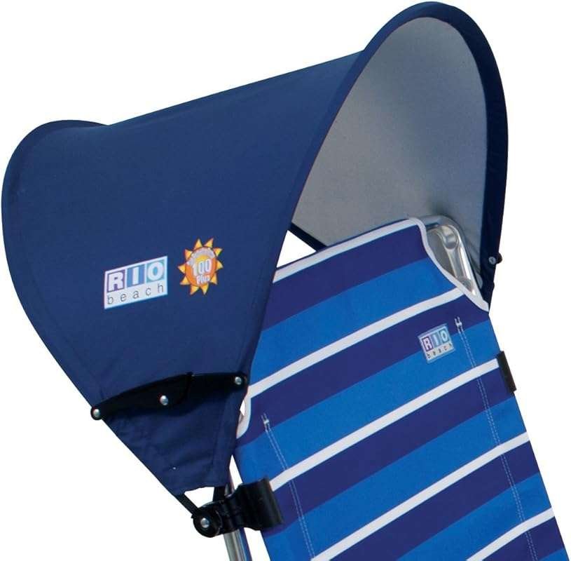 Rio Beach MyCanopy Personal Chair Sun Shade Umbrella, Navy Blue