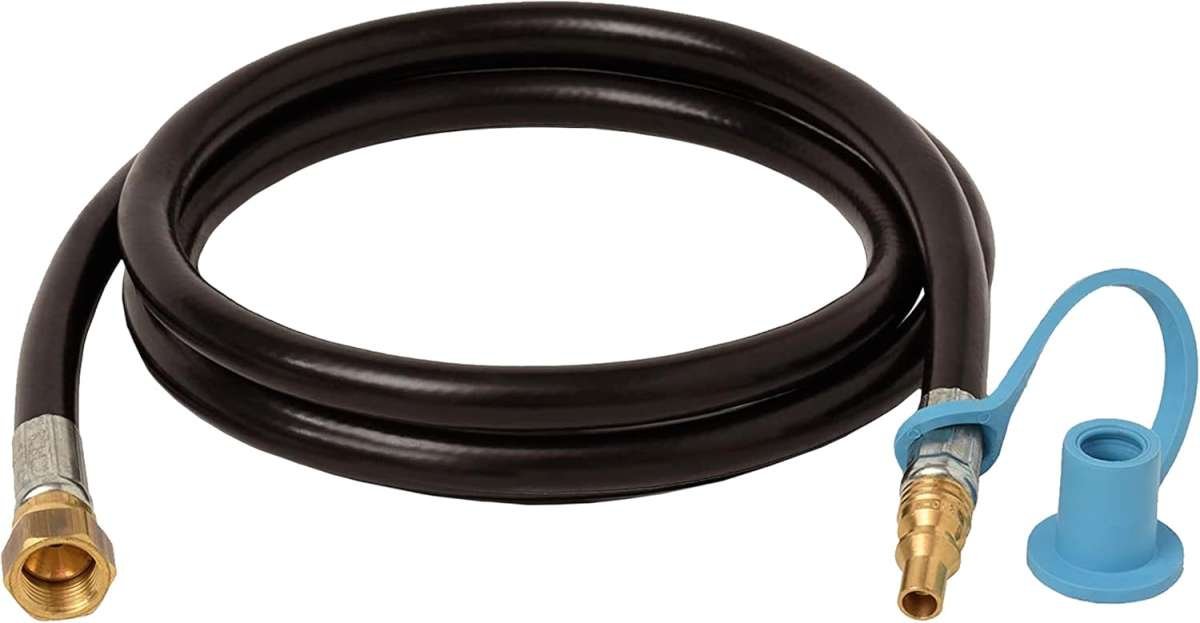 Flame King 48-inch Propane Hose - Thermoplastic Assembly for RV, Van, 