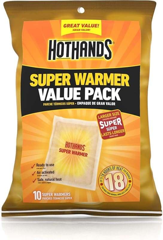 HotHands Body Hand Super Warmers: Long-Lasting Natural Odorless Air Ac