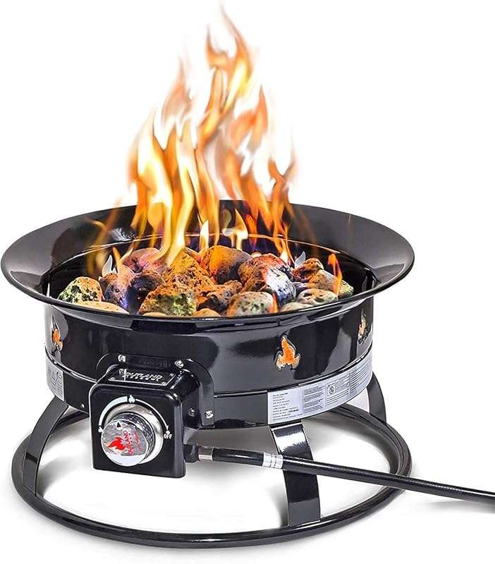 Outland Living 19-inch Portable Propane Fire Pit: Smokeless Gas Firebo