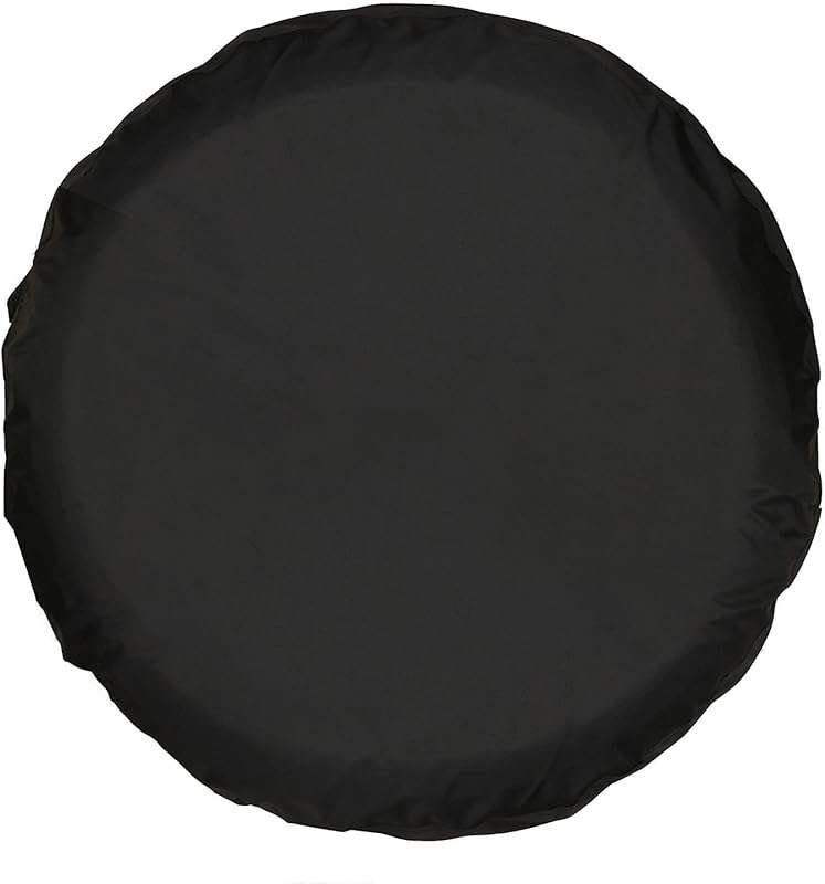 Moonet R15 PVC Leather Black Spare Tire Cover, Universal for RV, Truck