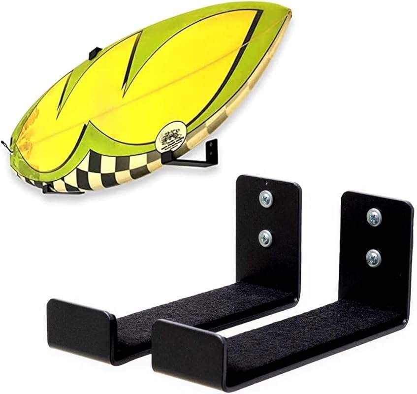 StoreYourBoard Naked Surf Original Minimalist Surfboard Rack: Heavy-Du