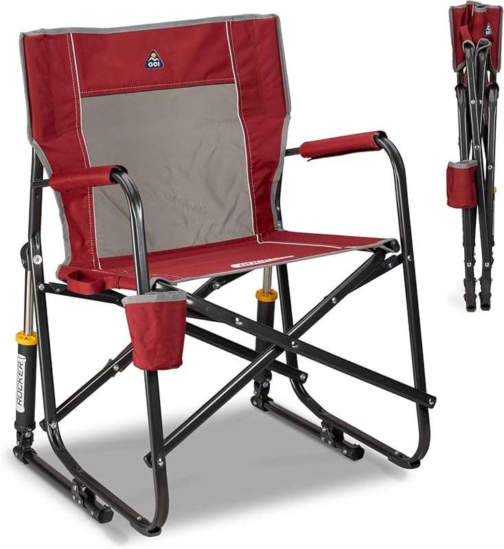 GCI Outdoor Freestyle Rocker Camping Chair, Portable Folding Rocker wi
