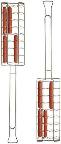Rome Campfire Full Pack Hot Dog Roasters with Chrome-Plated Baskets an