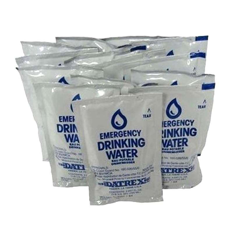 Datrex Emergency Water Packets: 72-Hour Supply for Survival - 18 Count