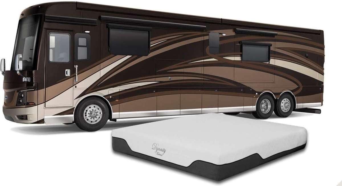 DynastyMattress CoolBreeze 8-Inch Medium-Firm Gel Memory Foam RV Queen