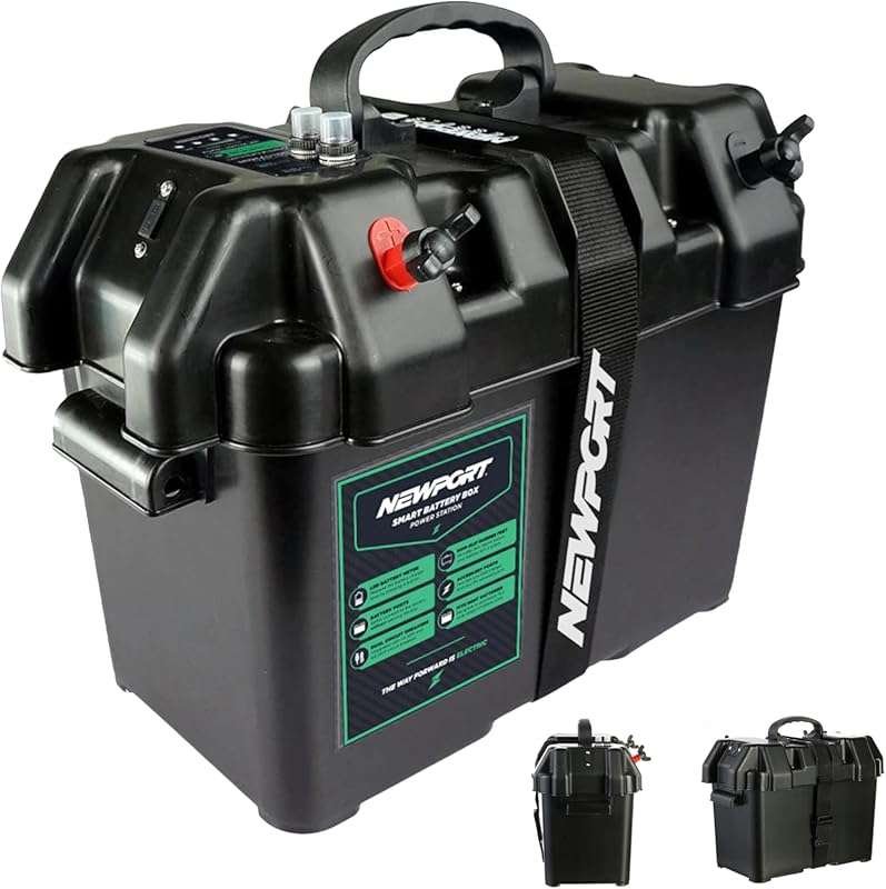 Newport Trolling Motor Smart Battery Box Power Center with USB and DC 