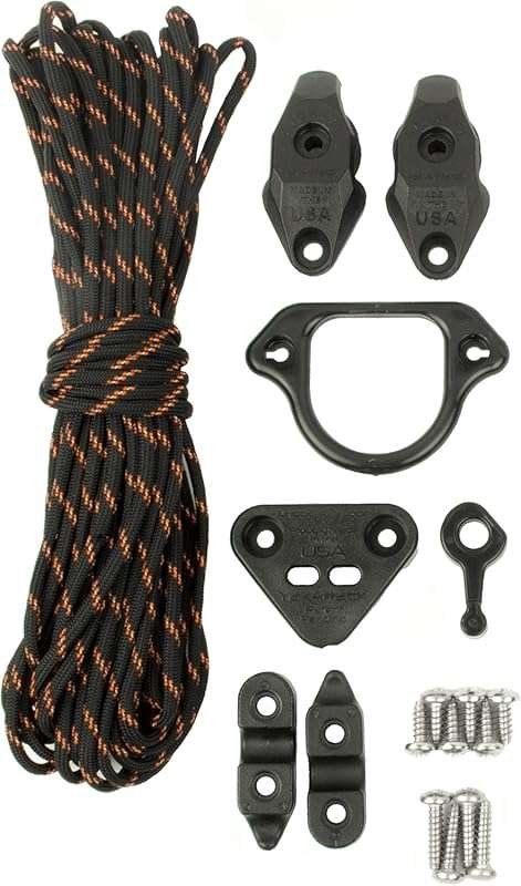 YakAttack LeverLoc Anchor Trolley Kit with Stealth Pulleys, PadHooks &