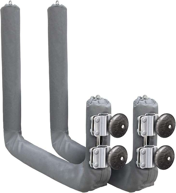 Magma Stainless Steel Kayak/SUP Boat Rack for Round Rails with Padding