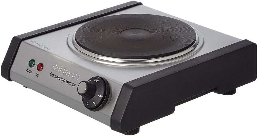 Cuisinart Single Cast-Iron Burner Stainless Steel Electric Hot Plate