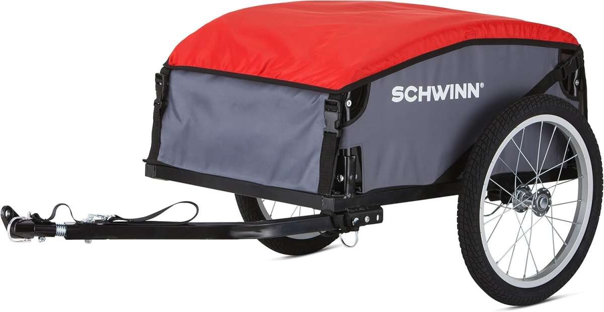 Schwinn Daytripper/Porter Bike Cargo Trailer: 100lb Capacity, Folding,