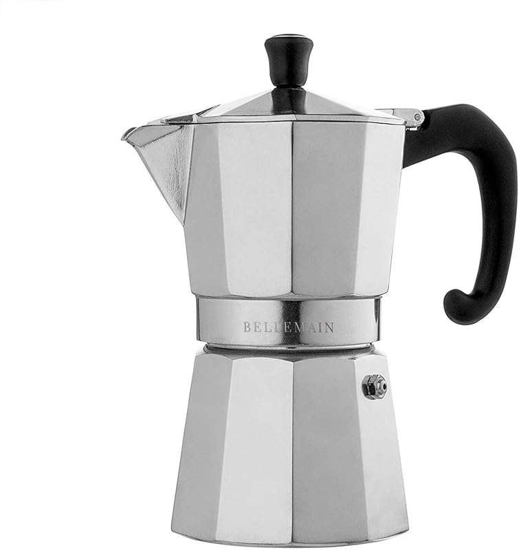 Bellemain Classic Aluminum Moka Pot Stovetop Espresso Maker for Delici