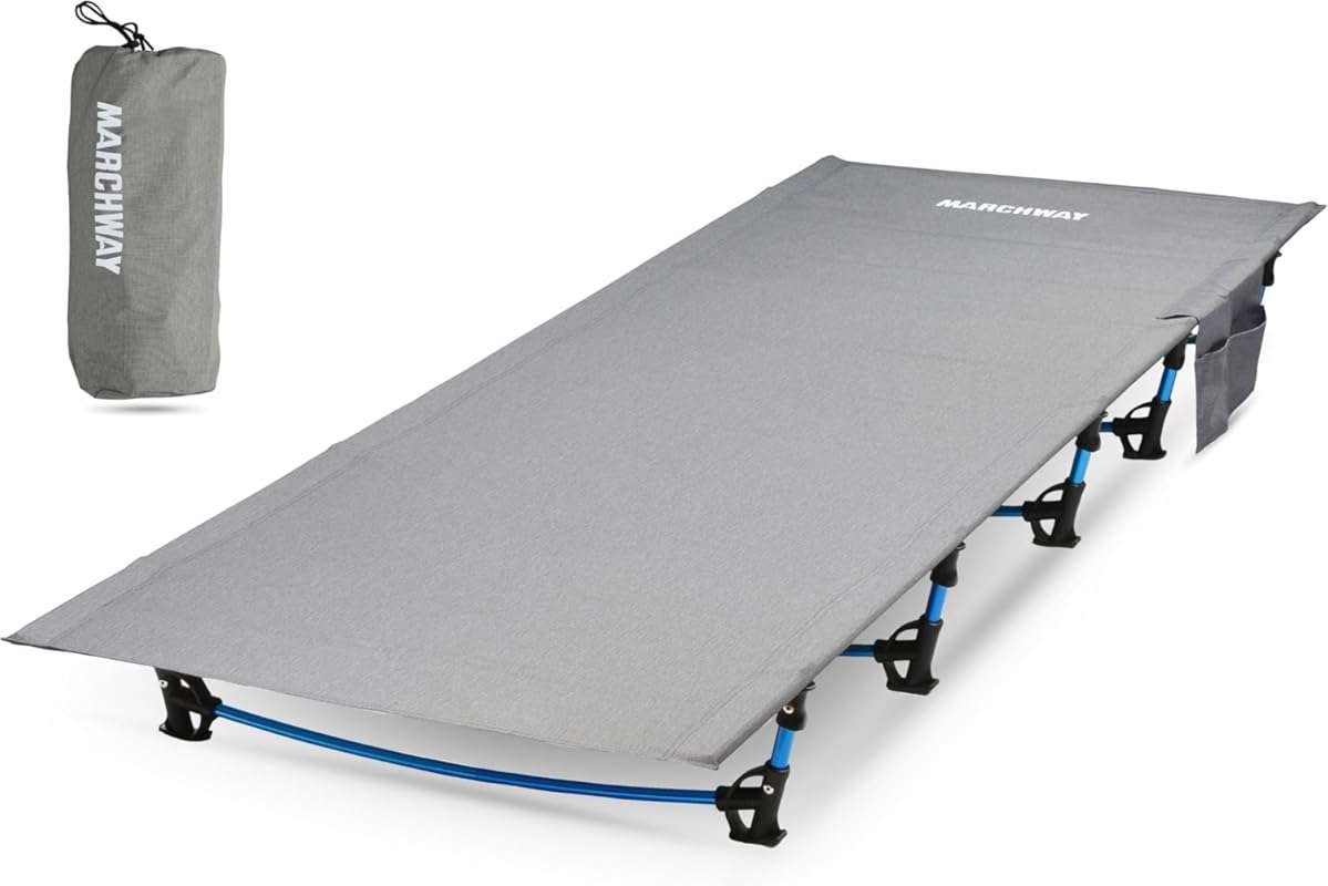 MARCHWAY Ultralight Folding Tent Camping Cot Bed, Portable Compact for