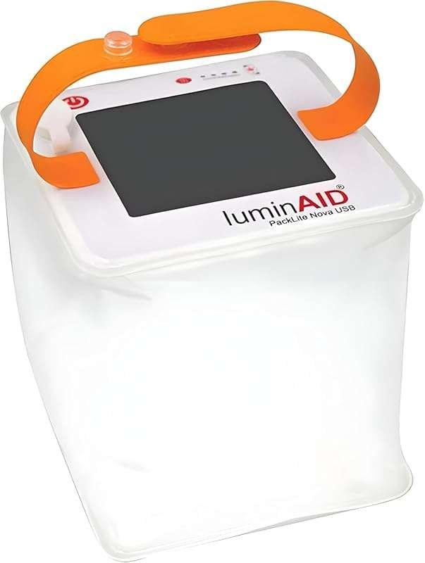 LuminAID Solar Inflatable Camping Lantern: Waterproof LED Lamp for Hik