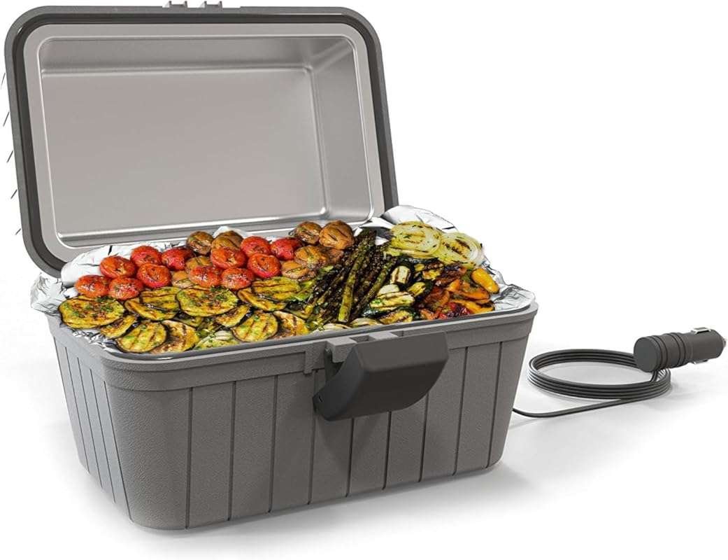 Gideon 12-Volt Heated Electric Lunch Box - Portable Stove for Car, Tru