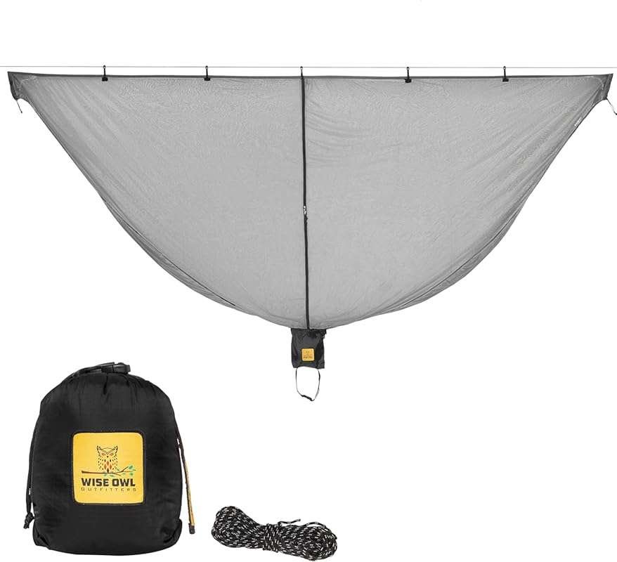 Wise Owl Outfitters Hammock Bug Net for Camping, Hiking, and Backpacki