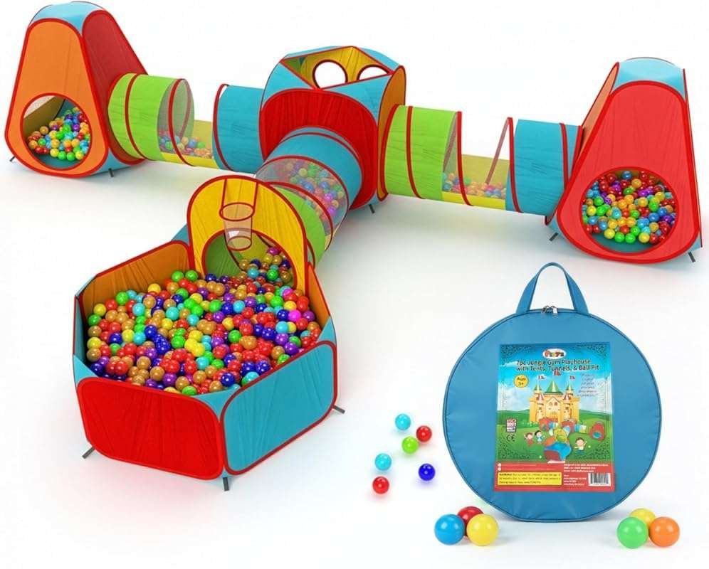 Playz Ball Pit, Play Tent and Tunnels for Kids - Best Birthday Gift fo