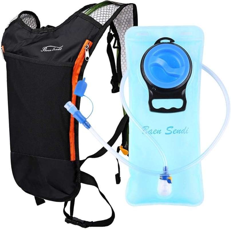 2L Hydration Pack Backpack with Water Bladder for Running, Hiking, Cam