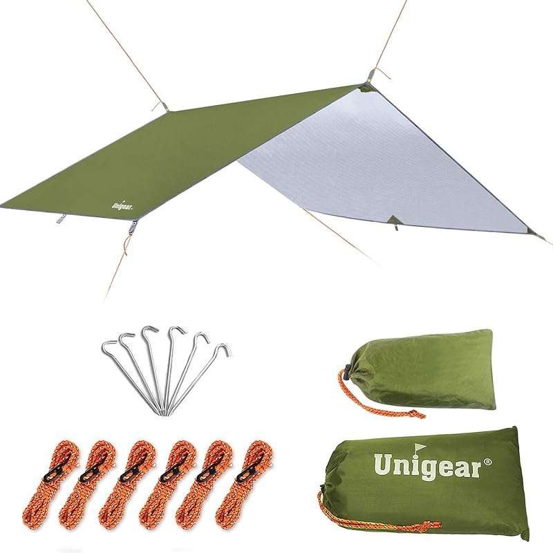 Unigear Waterproof Hammock Rain Fly Tent Tarp: UV Protection, Lightwei