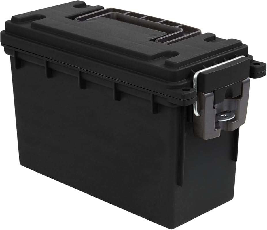 Sheffield .30 Cal Ammo Storage Box: Stackable, Water-Resistant, Lockab
