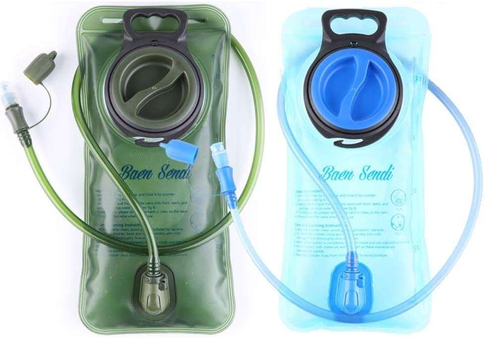 2 Pack 2 Liter Hydration Bladder: BPA Free Water Bladder Replacement P