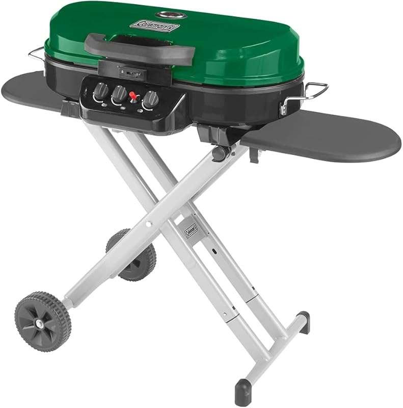 Coleman RoadTrip 285 Portable Stand-Up Propane Grill with 3 Burners, 2