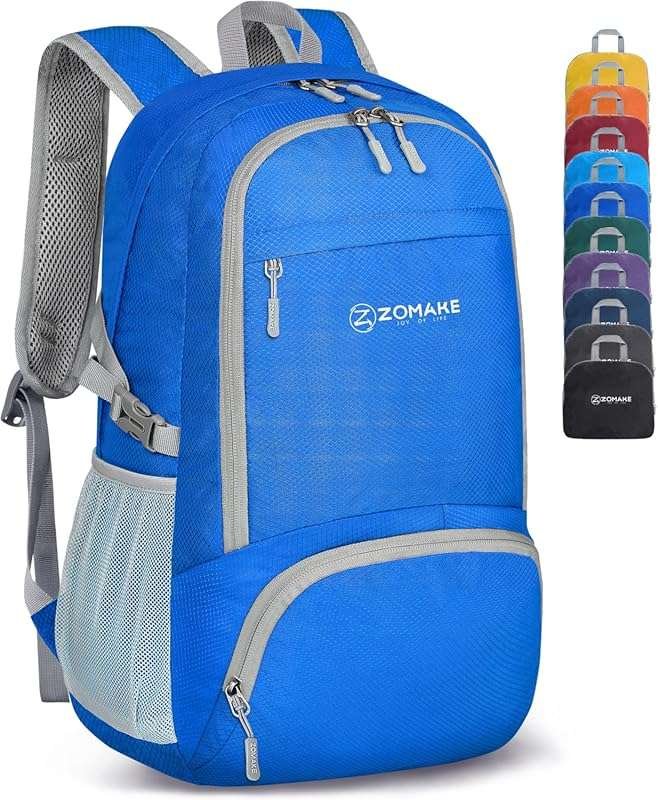 ZOMAKE 30L Lightweight Packable Backpack: Water-Resistant, Foldable Da