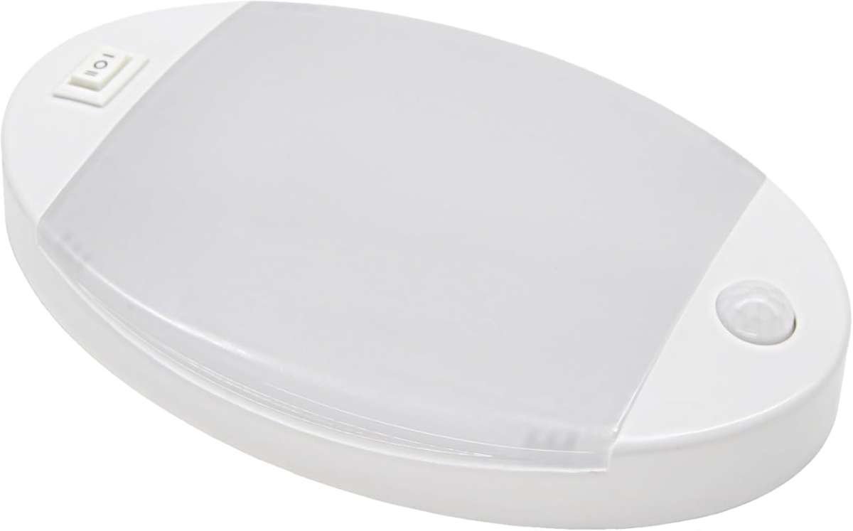 Facon Oval RV Interior LED Dome Light with Motion Sensor, 12V, 280LM, 