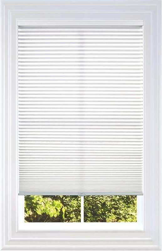 BlindsAvenue Cellular Honeycomb Shade - White, Light Filtering, Cordle