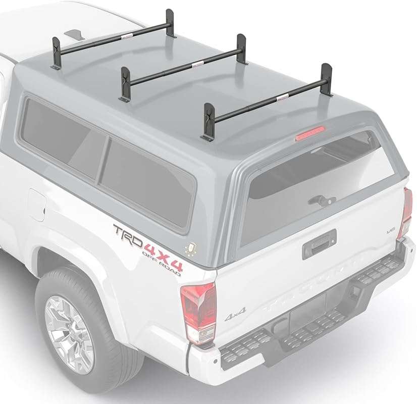 AA-Racks DX36 Universal Pickup Truck Cap 3 Bar Ladder Roof Rack System