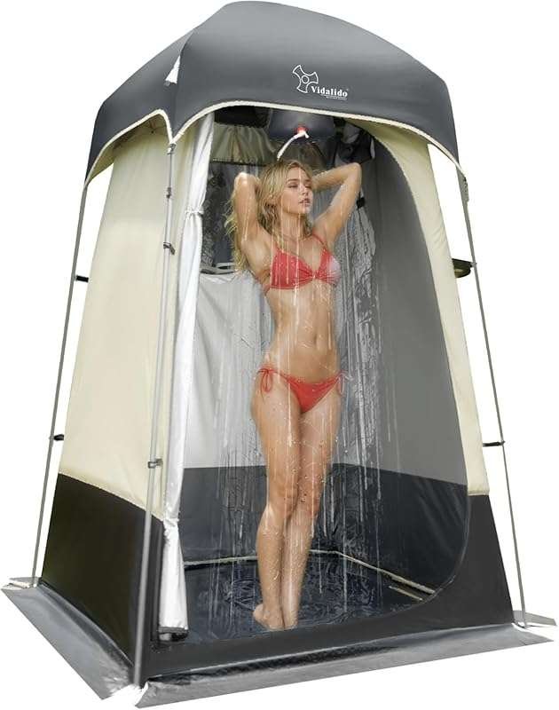 Portable Outdoor Shower Tent Changing Room Privacy Shelter for Camping