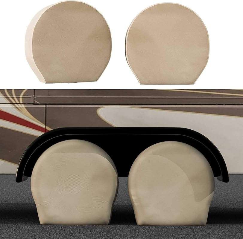 TCP Global 4-Pack Oxford Canvas Tire Covers (30-32 Inch), Durable Prot