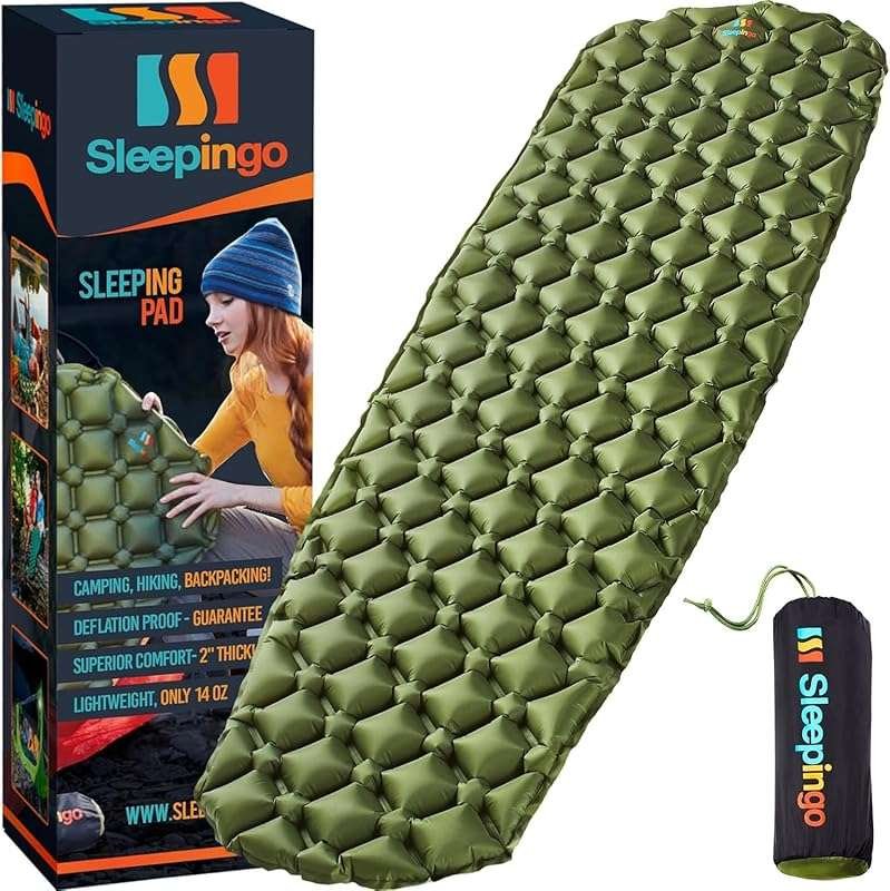 Ultralight Inflatable Camping Air Mattress, Compact and Lightweight fo