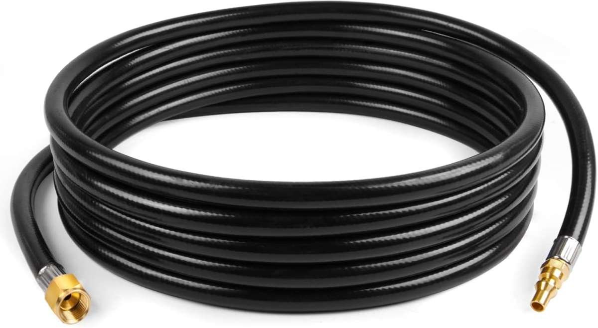 18FT RV Propane Quick Connect Hose for Fire Pits, Camp Grills, and Por