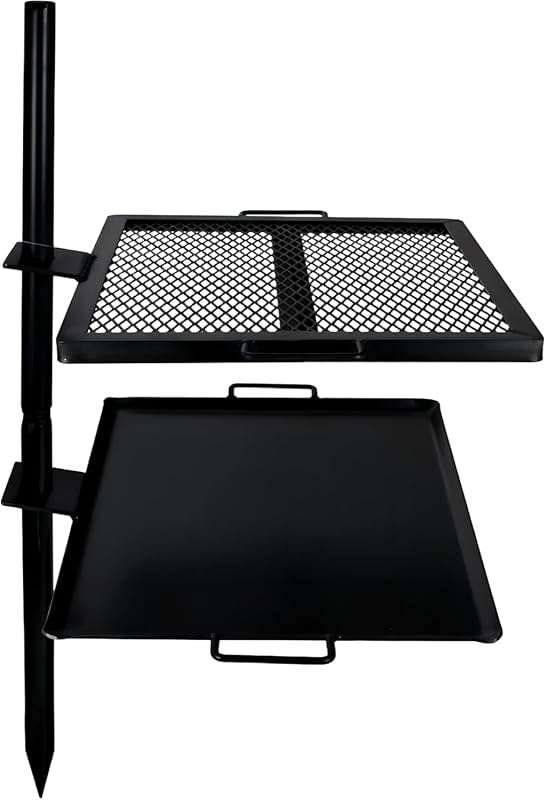 GameMaker Open Fire Cooking Grill: Portable, Heavy-Duty, Adjustable He