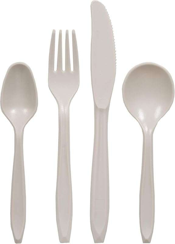 Stansport 16-Piece Durable Cutlery Set (Model 8525) - Essential Utensi