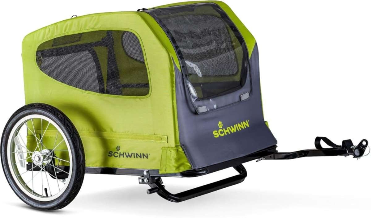 Schwinn Rascal Pet Trailer, Holds Pets Up to 50 or 100 lb, Universal C