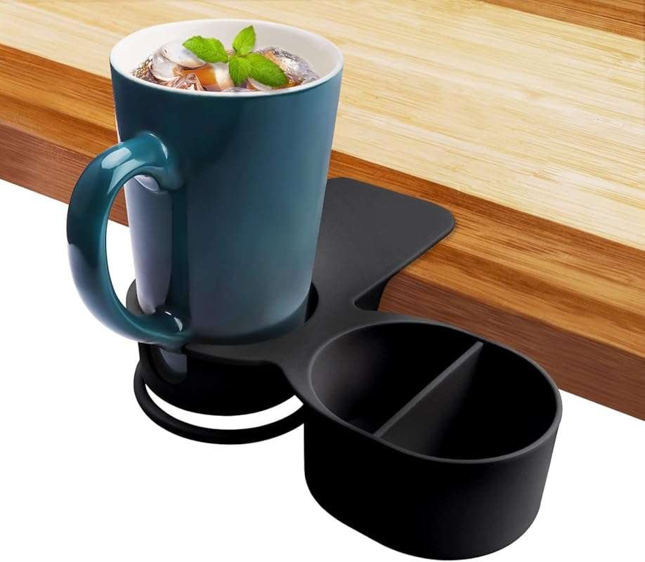 Kalolary Drinking Cup Holder Clip, New Type Chair and Table Bottle Cup