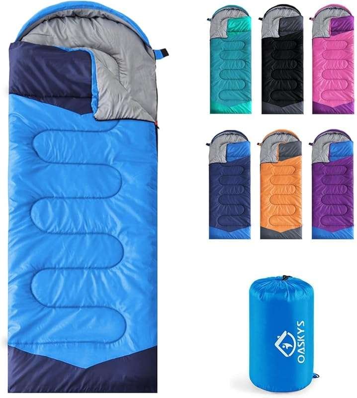 oaskys 3 Season Camping Sleeping Bag: Lightweight, Waterproof for Adul