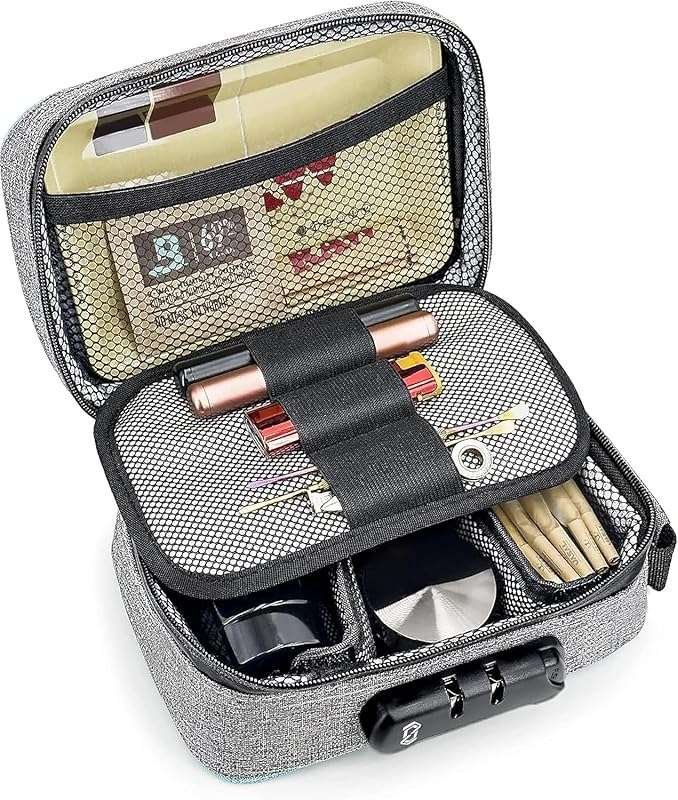 OZCHIN Smell Proof Bag with Combination Lock, Odorless Storage Contain