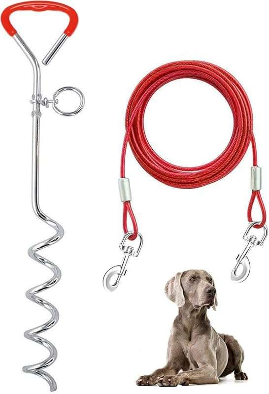 Supet Dog Tie Out Cable and 16