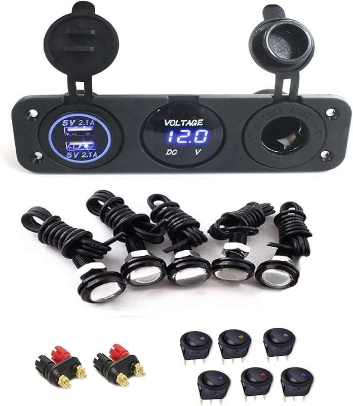 Portable 12V Power Station Component Kit for Camping and Outdoor Adven