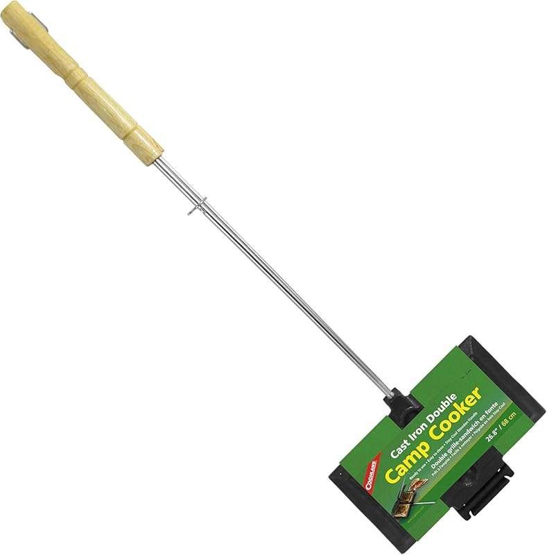 Coghlan's Pre-Seasoned Cast Iron Pie Iron Sandwich Maker for Campfire 